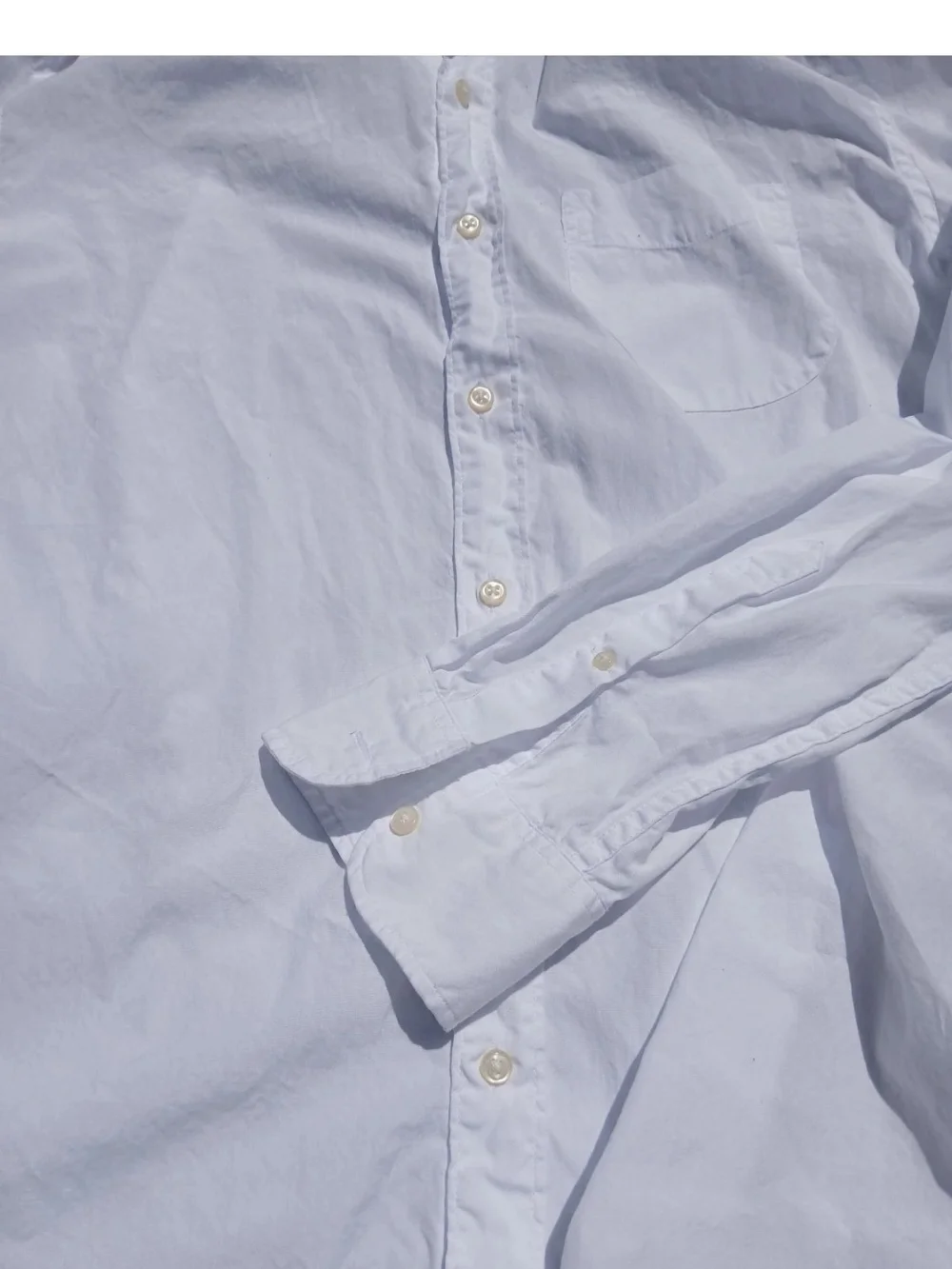 J. Crew Secret Wash White Classic Fit 100% Cotton Button-Down Shirt for Men Sz L